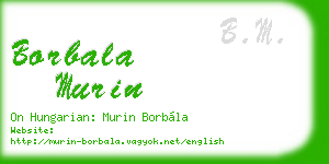 borbala murin business card
