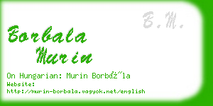 borbala murin business card